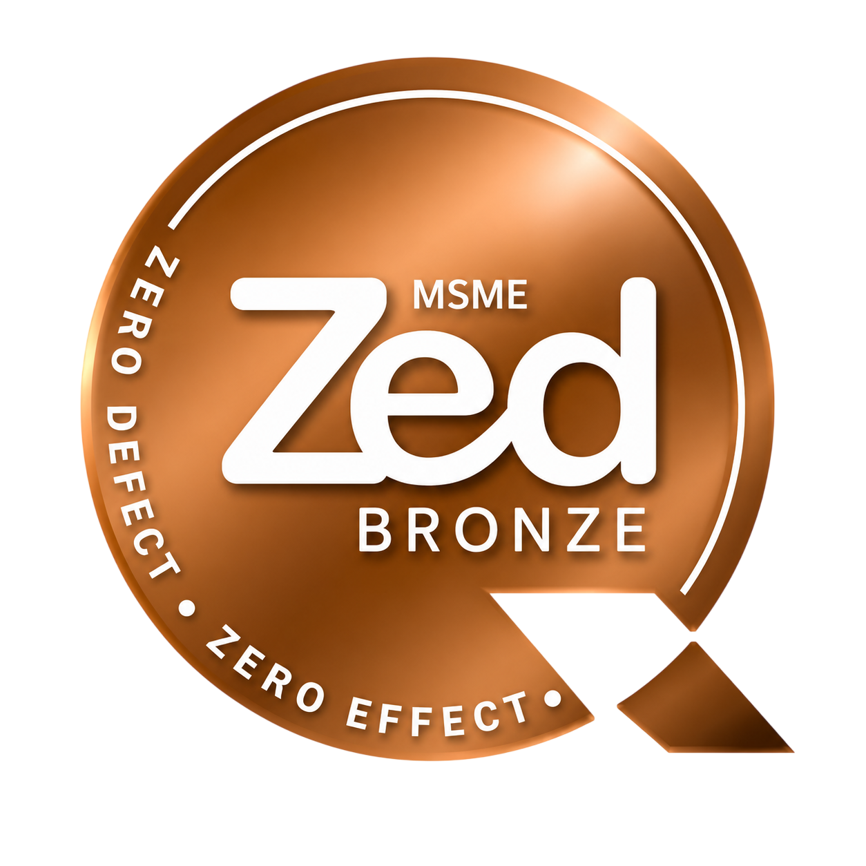 Zed MSME Bronze certification badge